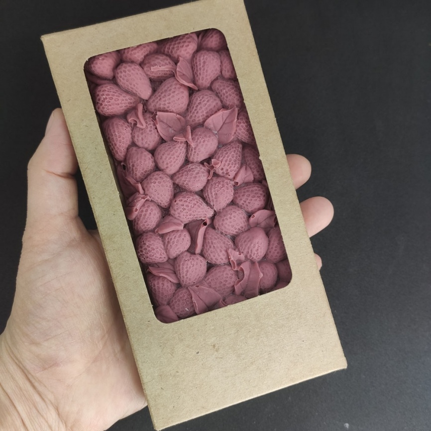 Малиновый гурмэ-шоколад белый 43% какао без ГМО, натуральный фото 4